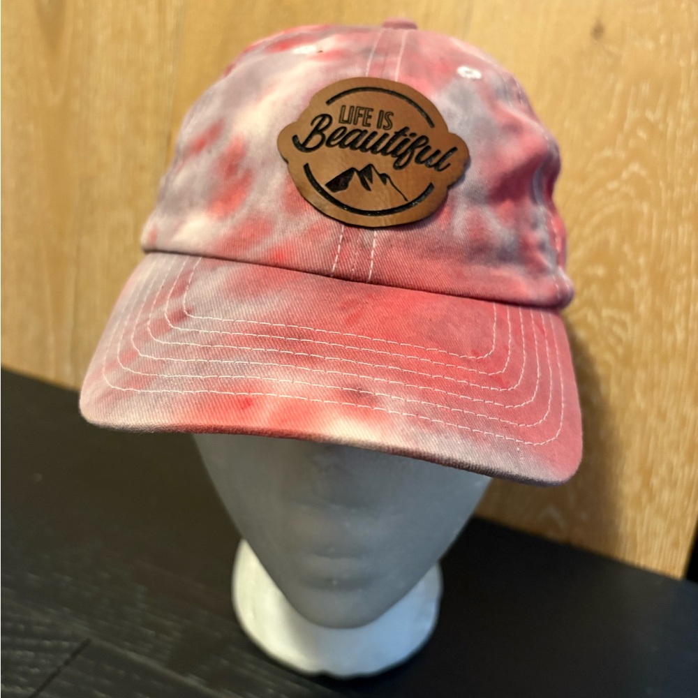 Hand dyed youth Life is Beautiful hat